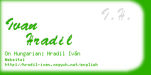 ivan hradil business card